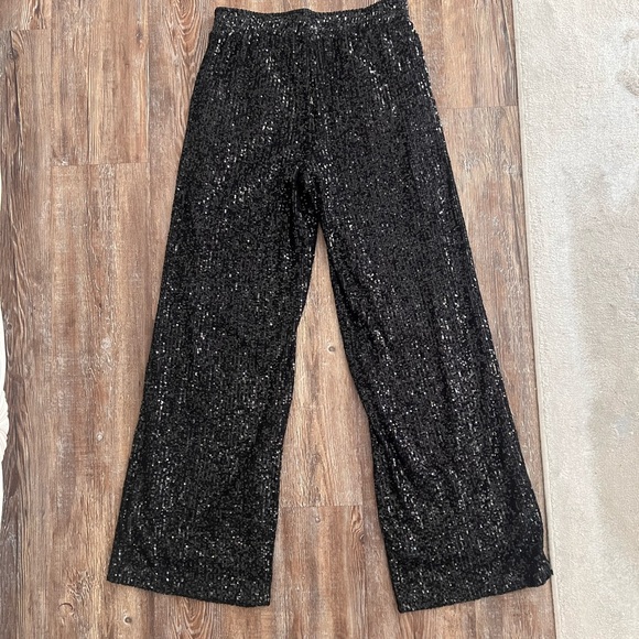 Boston Proper Black Sequin Pants - Picture 5 of 10